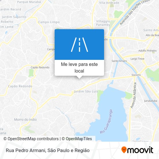 Rua Pedro Armani mapa