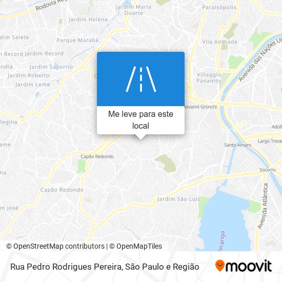 Rua Pedro Rodrigues Pereira mapa