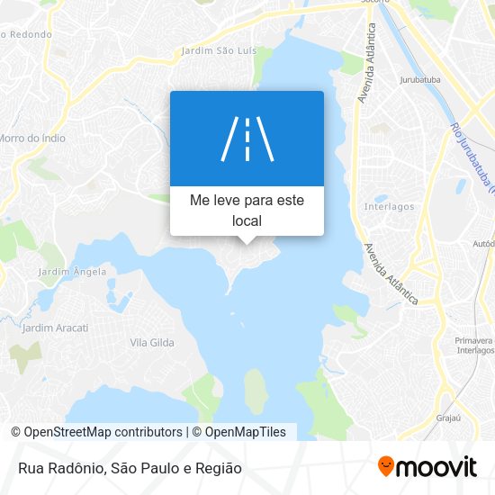Rua Radônio mapa
