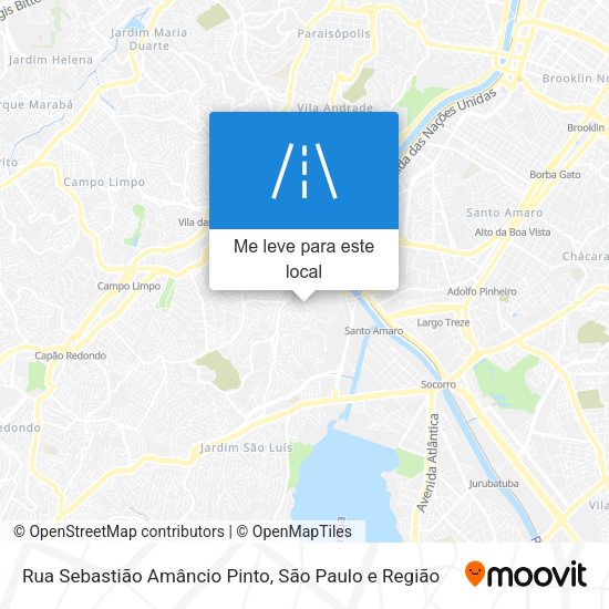 Rua Sebastião Amâncio Pinto mapa