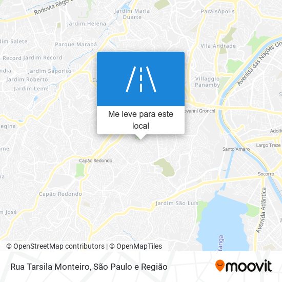 Rua Tarsila Monteiro mapa