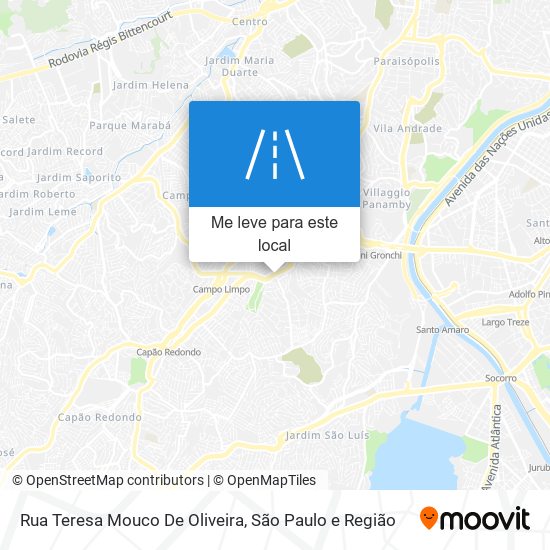 Rua Teresa Mouco De Oliveira mapa