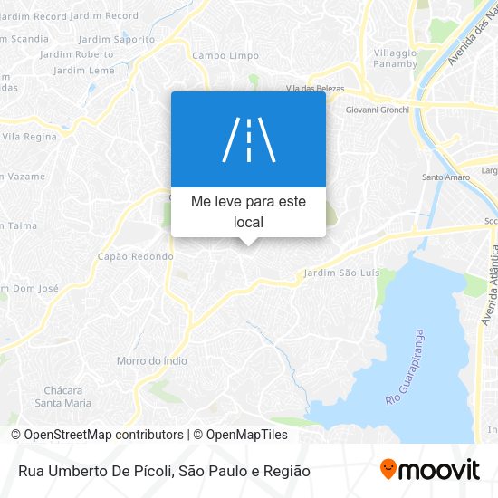 Rua Umberto De Pícoli mapa