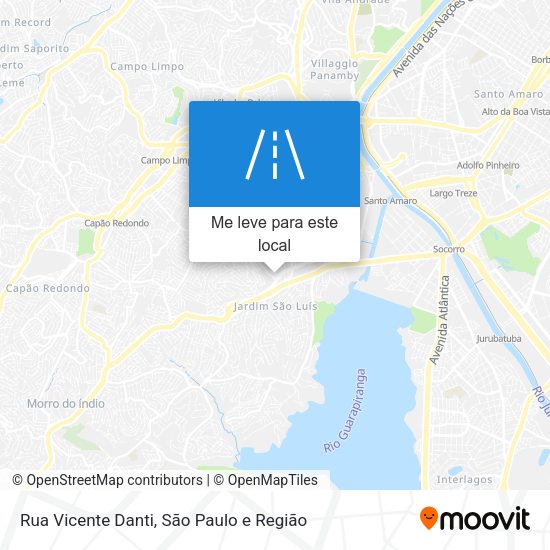 Rua Vicente Danti mapa