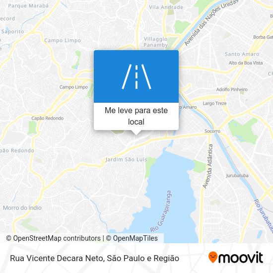 Rua Vicente Decara Neto mapa