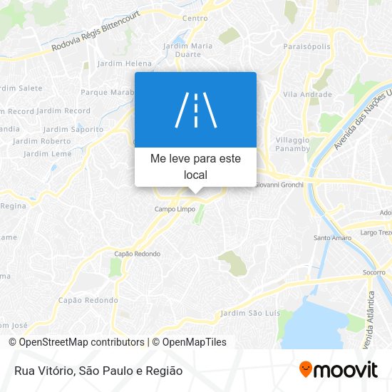 Rua Vitório mapa