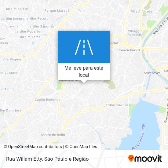 Rua Wiliam Etty mapa