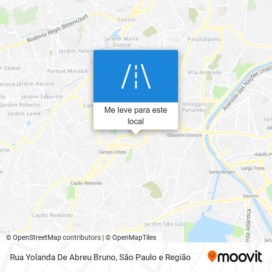 Rua Yolanda De Abreu Bruno mapa