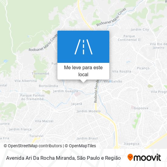Avenida Ari Da Rocha Miranda mapa