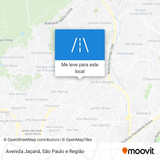 Avenida Jaçanã mapa