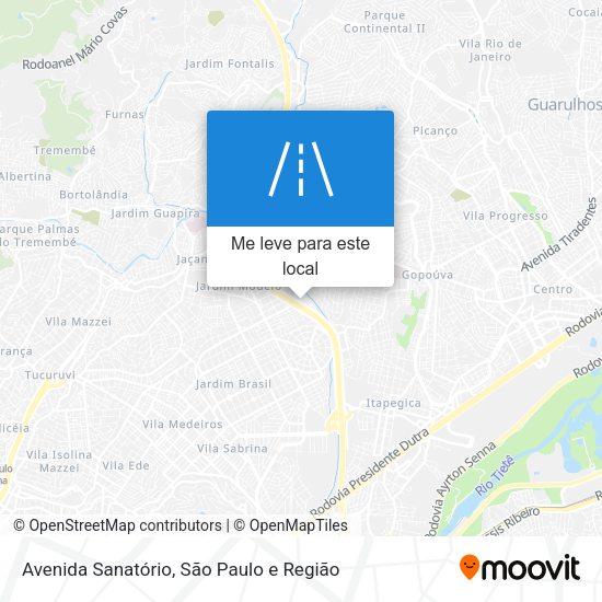 Avenida Sanatório mapa