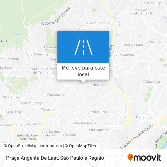 Praça Angelita De Laet mapa