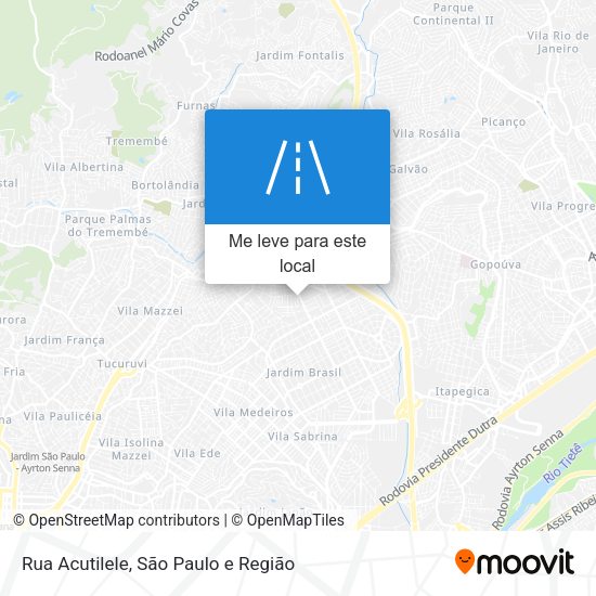 Rua Acutilele mapa