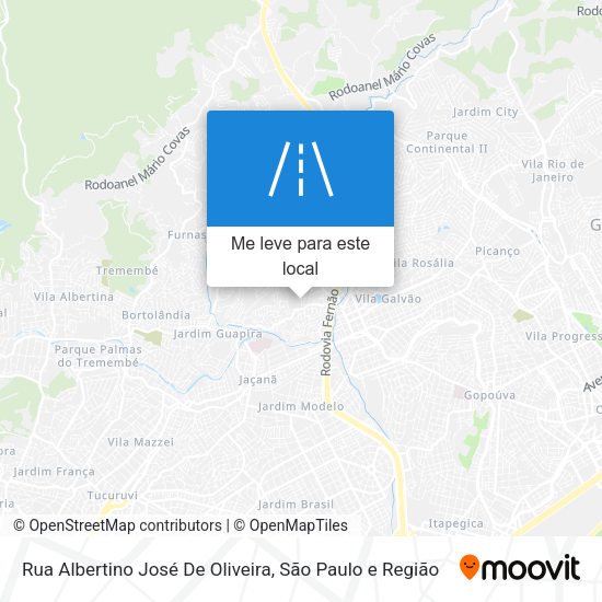 Rua Albertino José De Oliveira mapa