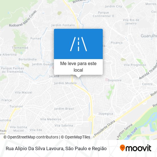 Rua Alípio Da Silva Lavoura mapa