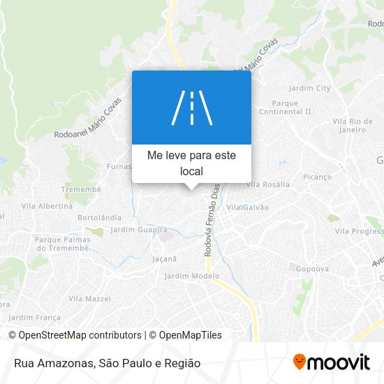 Rua Amazonas mapa