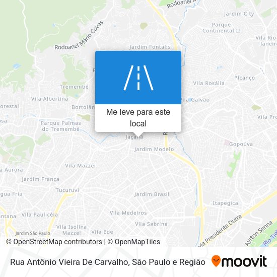 Rua Antônio Vieira De Carvalho mapa