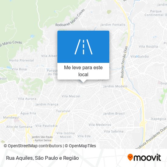 Rua Aquiles mapa