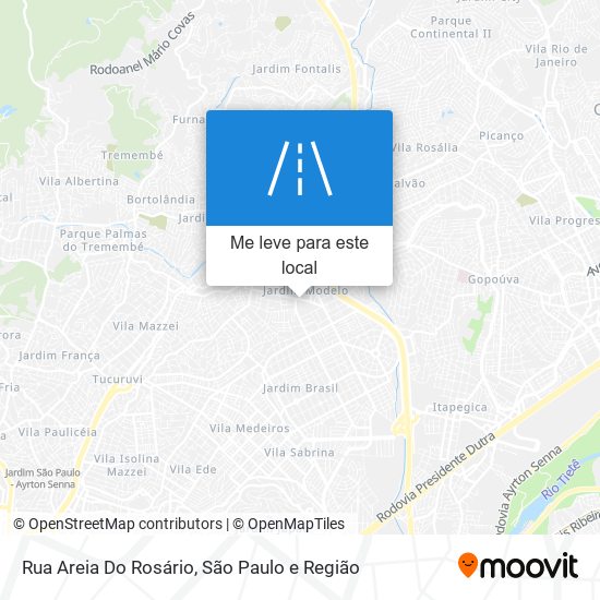 Rua Areia Do Rosário mapa