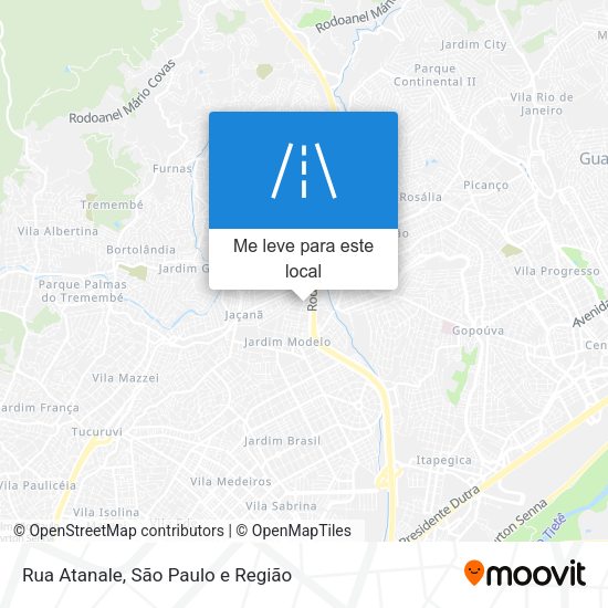 Rua Atanale mapa