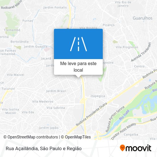 Rua Açailândia mapa