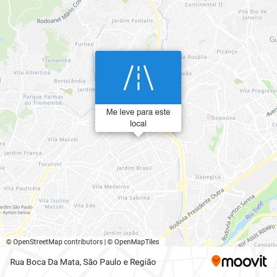 Rua Boca Da Mata mapa