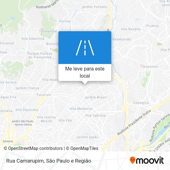 Rua Camarupim mapa
