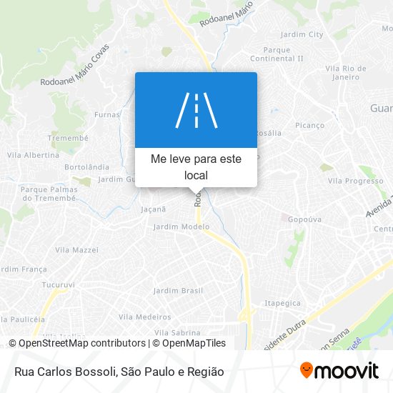 Rua Carlos Bossoli mapa