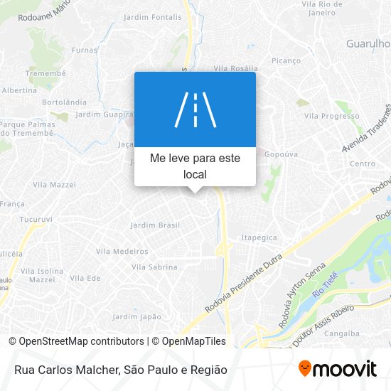Rua Carlos Malcher mapa