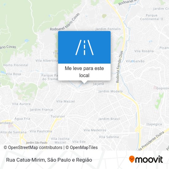 Rua Catua-Mirim mapa
