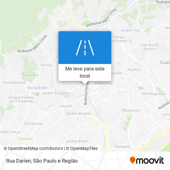 Rua Darien mapa