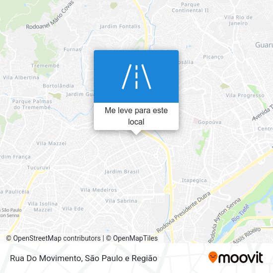 Rua Do Movimento mapa