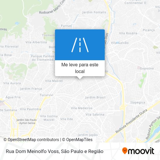 Rua Dom Meinolfo Voss mapa