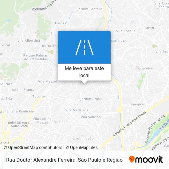 Rua Doutor Alexandre Ferreira mapa