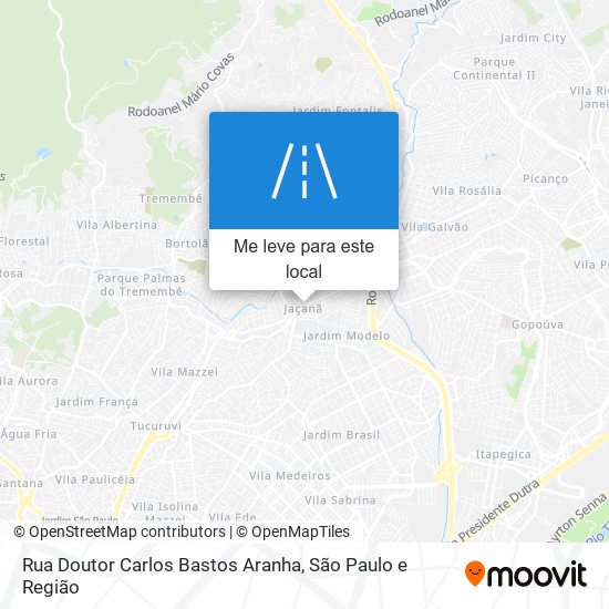 Rua Doutor Carlos Bastos Aranha mapa