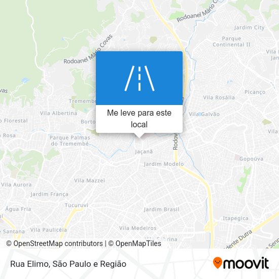 Rua Elimo mapa