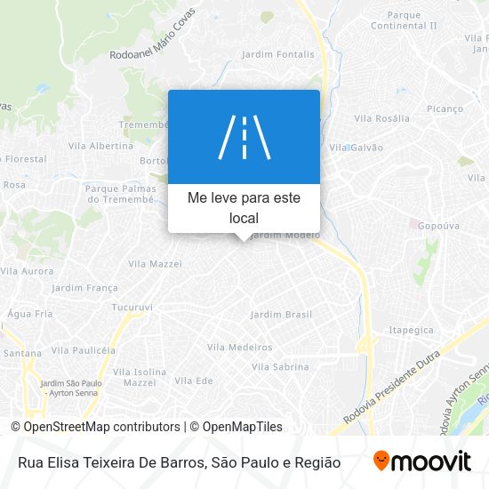 Rua Elisa Teixeira De Barros mapa