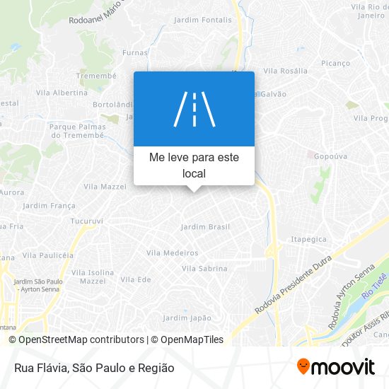 Rua Flávia mapa