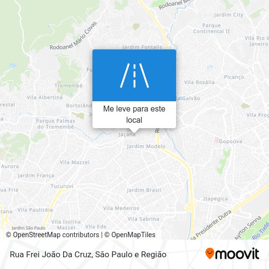 Rua Frei João Da Cruz mapa