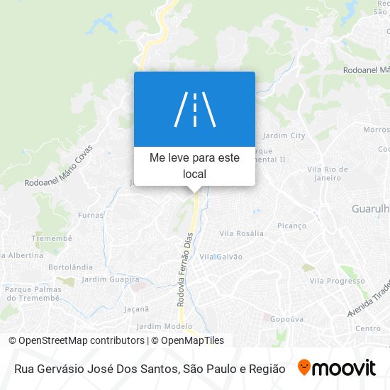 Rua Gervásio José Dos Santos mapa