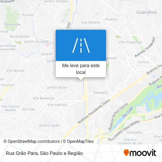 Rua Grão Para mapa