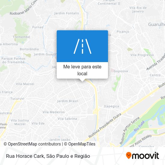 Rua Horace Cark mapa