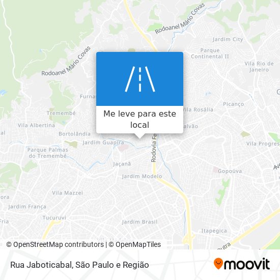 Rua Jaboticabal mapa