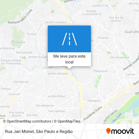 Rua Jan Monet mapa