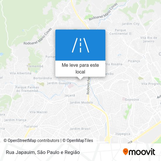 Rua Japauim mapa