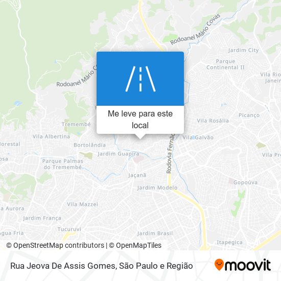 Rua Jeova De Assis Gomes mapa