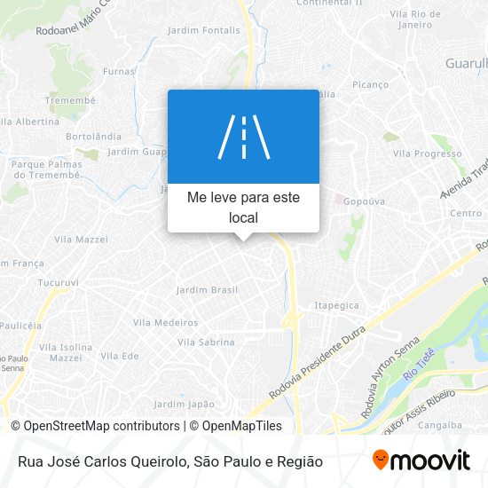 Rua José Carlos Queirolo mapa