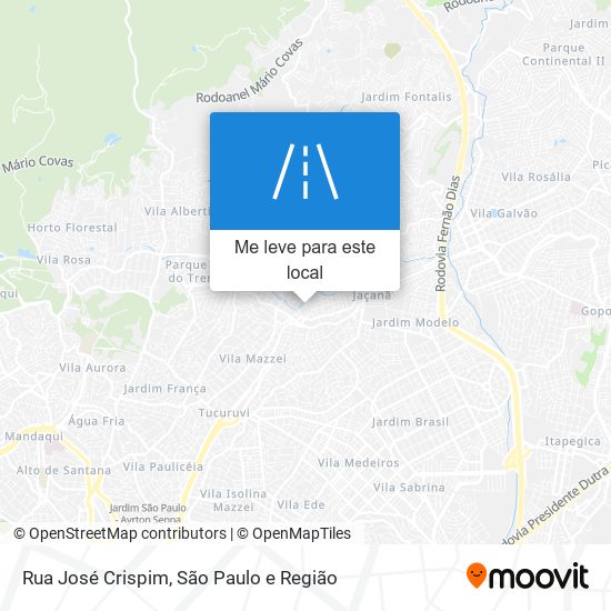 Rua José Crispim mapa