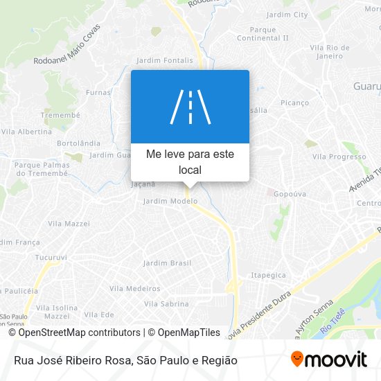 Rua José Ribeiro Rosa mapa