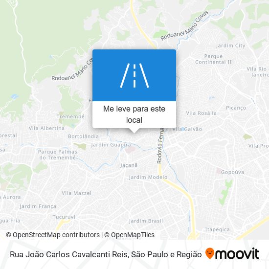 Rua João Carlos Cavalcanti Reis mapa